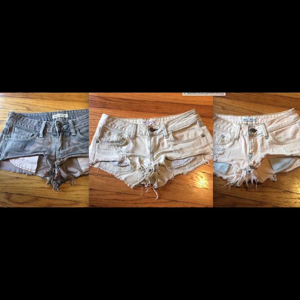 Wildfox Demin Short "Bundle" (BUY 3 AND SAVE)